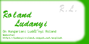 roland ludanyi business card